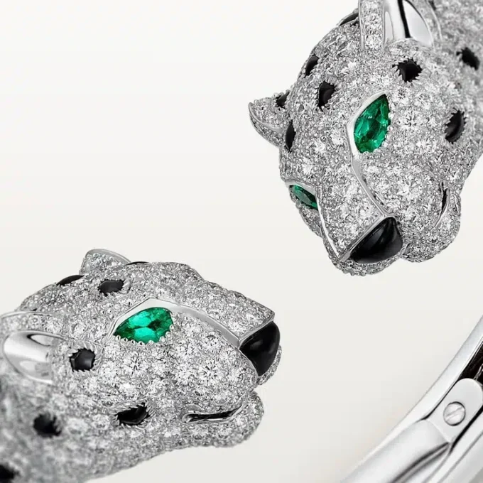 Panthere de Cartier Armband, mit Pavé-Besatz