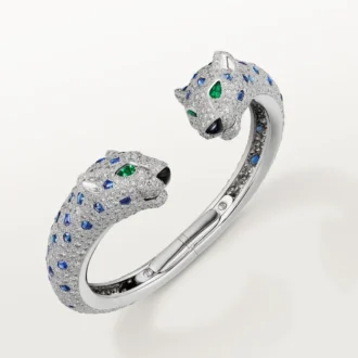 Panthere de Cartier Armband, Saphir, pavé