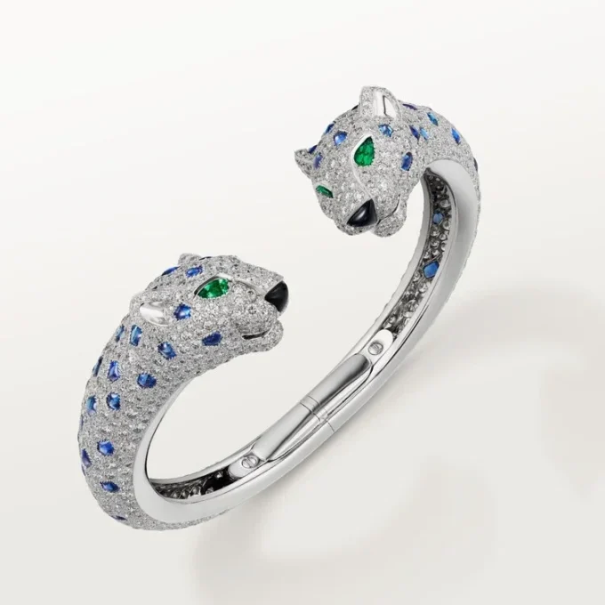 Panthere de Cartier Armband, Saphir, pavé