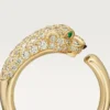Panthere De Cartier Diamantring, Gelbgold | Cartier US