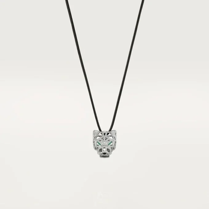 Panthere De Cartier Halskette – Weißgold, Smaragde, Diamanten, Onyx – Cartier