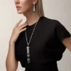 Panthere De Cartier Lange Halskette, Smaragd, vielseitig tragbar, großes Modell, pavé-besetzt