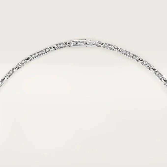 Panthere De Cartier Lange Halskette, Smaragd, vielseitig tragbar, großes Modell, pavé-besetzt