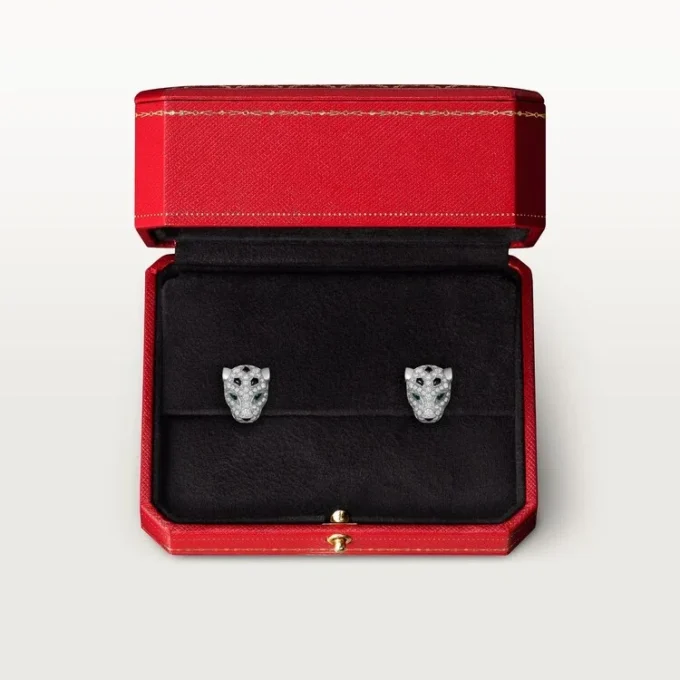 Panthere De Cartier Ohrringe, pavé-gefasst