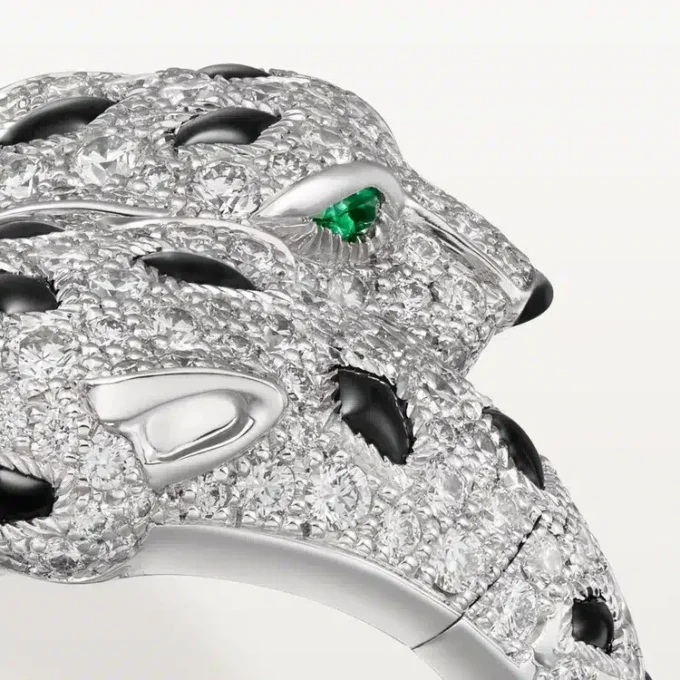 Panthere De Cartier Ring, beweglich, mit Pavé-Fassung