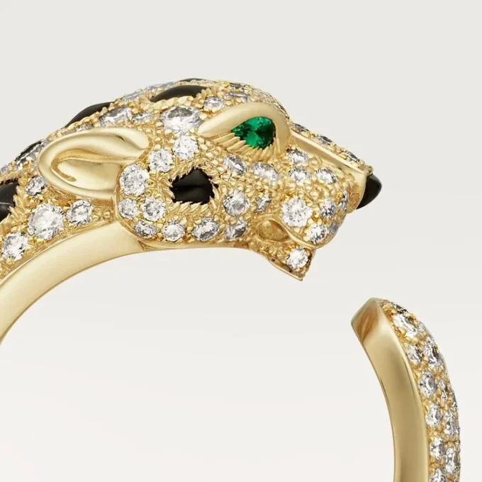 Panthere De Cartier Ring – Gelbgold, Smaragde, Onyx, Diamanten – Cartier