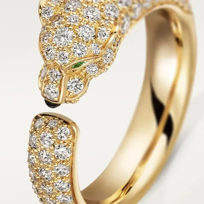 Panthere De Cartier Ring – Gelbgold, Smaragde, Onyx, Diamanten – Cartier