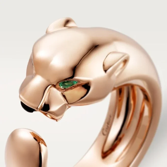 Panthere De Cartier Ring – Roségold, Tsavorit-Granate, Onyx – Cartier