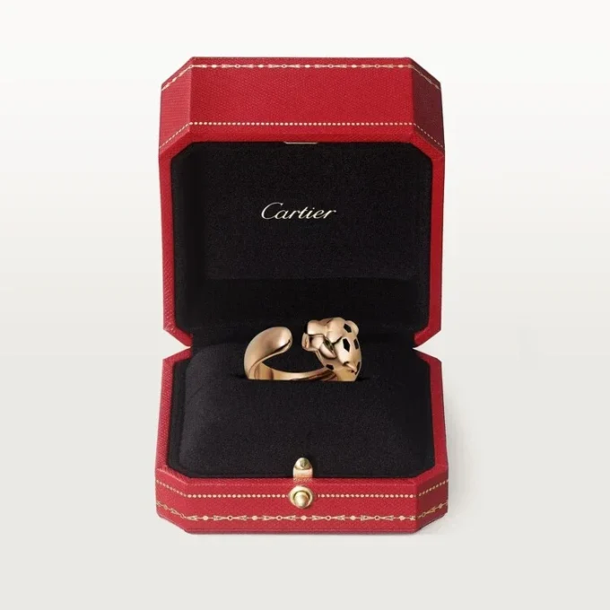 Panthere De Cartier Ring – Roségold, Tsavorit-Granate, Onyx – Cartier