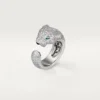 Panthere De Cartier Ring – Weißgold, Diamanten, Smaragde, Onyx – Cartier