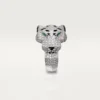 Panthere De Cartier Ring – Weißgold, Diamanten, Smaragde, Onyx – Cartier