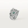 Panthere De Cartier Ring – Weißgold, Onyx, Smaragde, Diamanten – Cartier