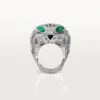 Panthere De Cartier Ring – Weißgold, Smaragde, Onyx, Diamanten – Cartier