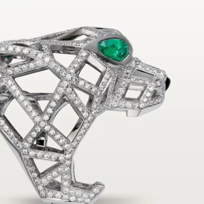 Panthere De Cartier Ring – Weißgold, Smaragde, Onyx, Diamanten – Cartier