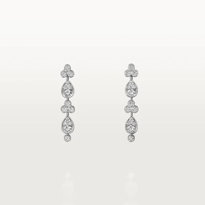 Pluie De Cartier Ohrringe – Weißgold, Diamanten – Cartier