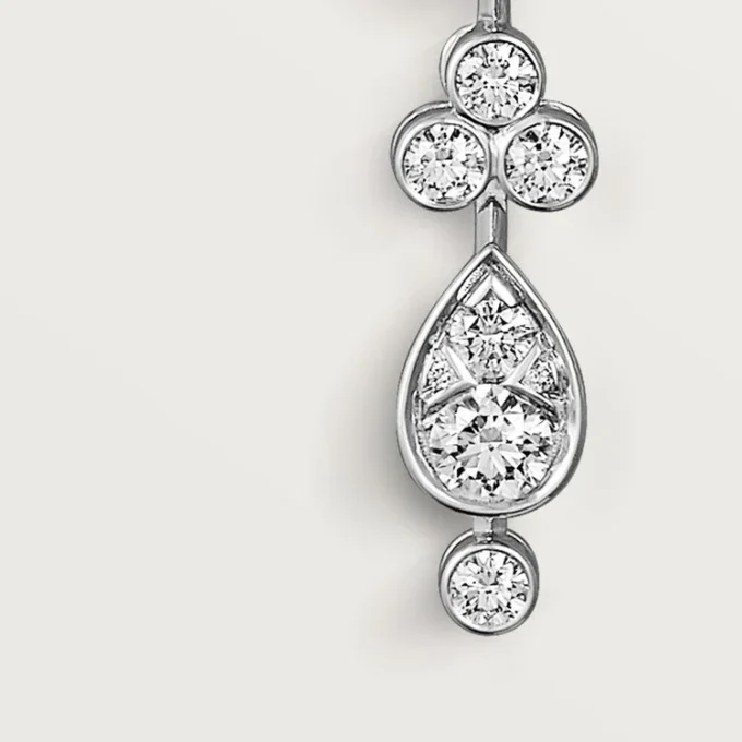 Pluie De Cartier Ohrringe – Weißgold, Diamanten – Cartier