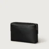 Quadratische Tasche, Must de Cartier – Schwarzes Kalbsleder, Palladium-Finish – Cartier