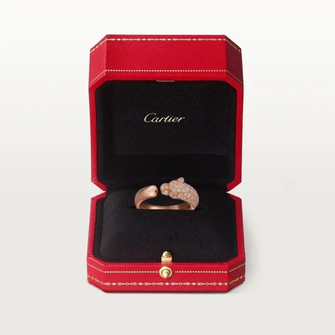 Ring „Panthere de Cartier“ – Roségold, Onyx, Smaragde, Diamanten – Cartier