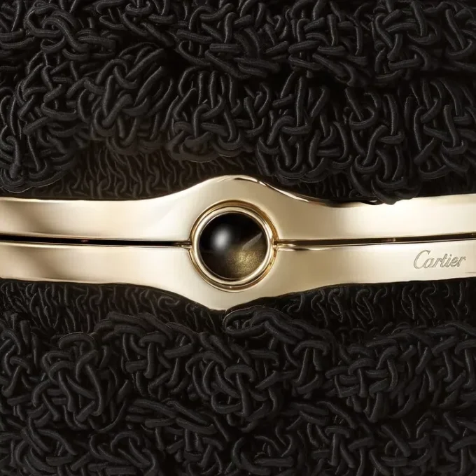 Runde Häkeltasche, Cartier Soir