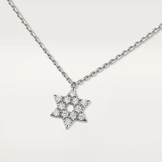 Symbol-Halskette – Weißgold, Diamanten – Cartier