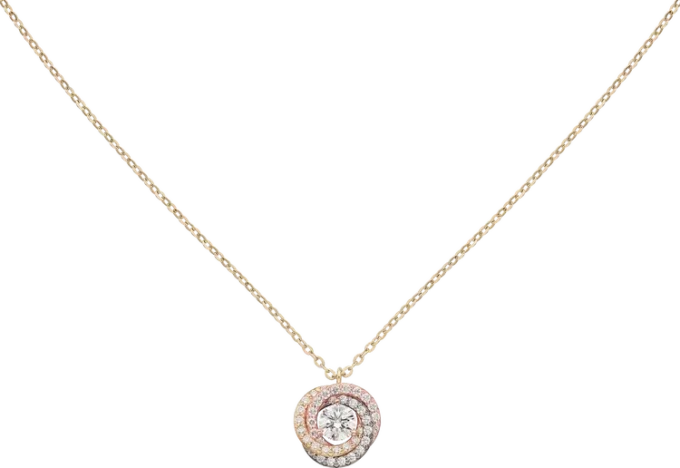 Trinity-Anhänger, 1 Diamant, pavé-gefasst
