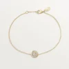 Trinity-Armband, an Kette, 1 Diamant