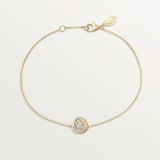 Trinity-Armband, an Kette, 1 Diamant