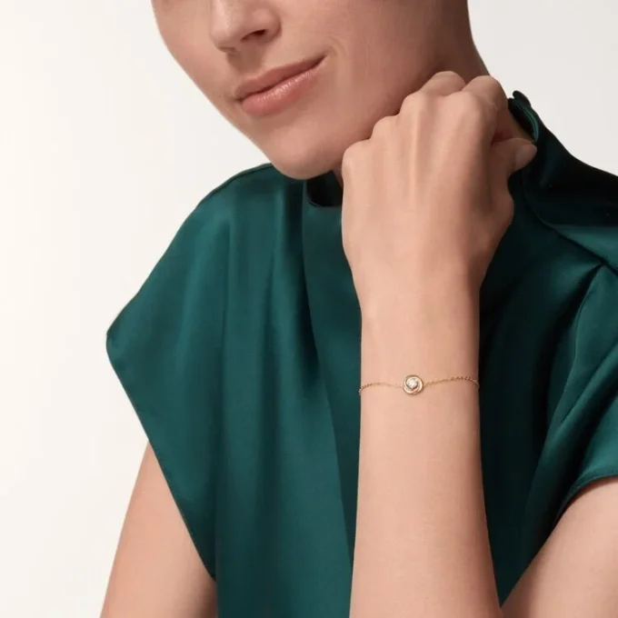 Trinity-Armband, an Kette, 1 Diamant