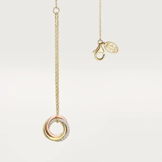 Trinity-Armband, an Kette, Diamanten