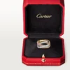 Trinity Cushion Ring, klassisches Modell, mit Pavé-Besatz