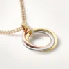 Trinity-Diamantkette aus dreifarbigem Gold | Cartier US