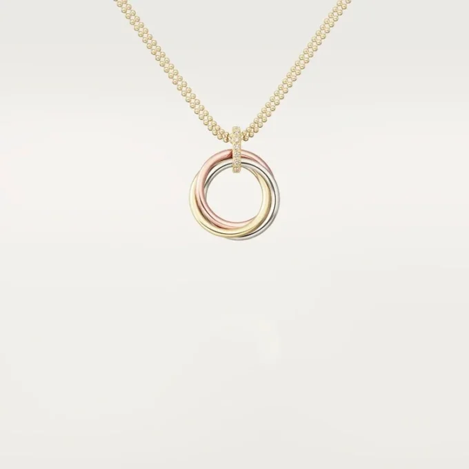 Trinity-Diamantkette aus dreifarbigem Gold | Cartier US
