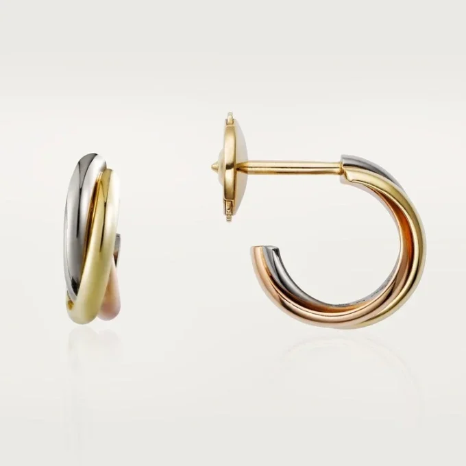 Trinity-Ohrringe – Weißgold, Gelbgold, Roségold – Cartier