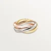 Trinity-Ring, klassisches Modell, 5 Diamanten