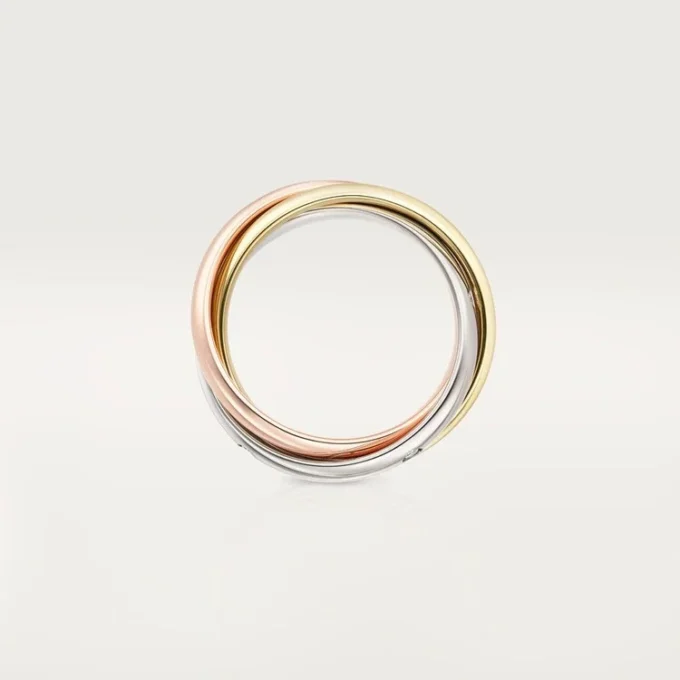 Trinity-Ring, klassisches Modell, 5 Diamanten