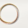 Trinity-Ring, kleines Modell, mit Pavé-Besatz