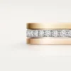 Vendome Louis Cartier Ehering, 4,8 mm Breite, pavé-besetzt