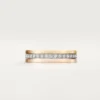 Vendome Louis Cartier Ehering, 4,8 mm Breite, pavé-besetzt
